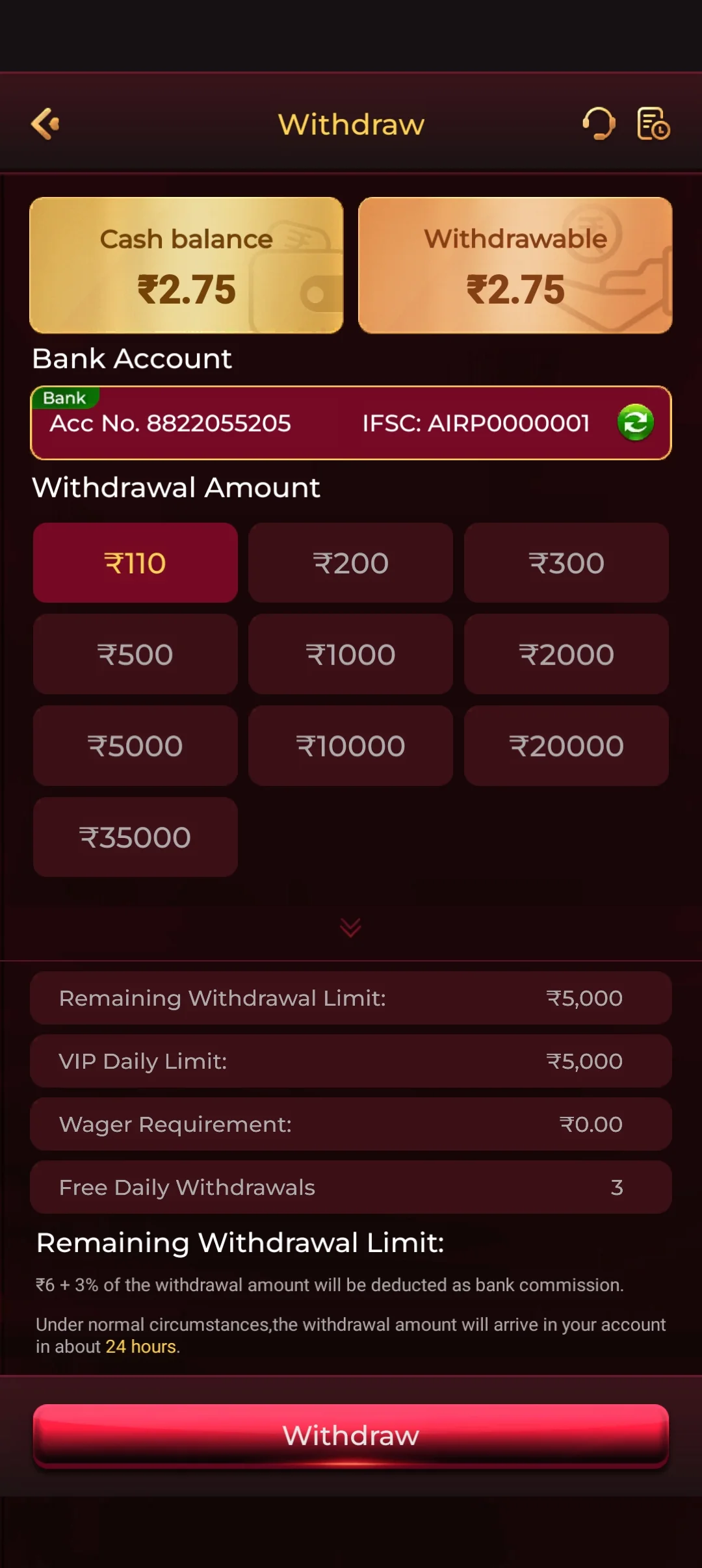 RS9-bet App interface 1